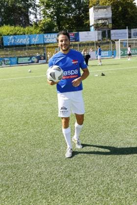Kostja Ullmann at the charity football match Kicken mit Herz for the benefit of the childrens heart ward of the University Hospital Eppendorf UKE on 7 09 2025 in Hamburg Kicken mit Herz 2025 charity event in Hamburg