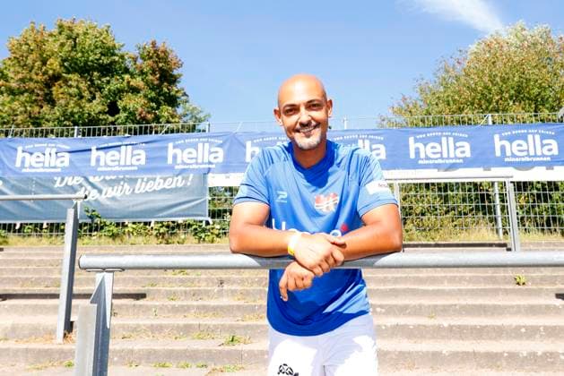 Patrick Abozen at the Kicken mit Herz charity football match for the benefit of the childrens heart ward at the Eppendorf University Hospital UKE on 7 September 2025 in Hamburg Kicken mit Herz 2025 charity event in Hamburg