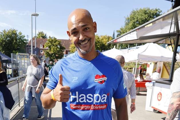 Patrick Abozen at the Kicken mit Herz charity football match for the benefit of the childrens heart ward at the Eppendorf University Hospital UKE on 7 September 2025 in Hamburg Kicken mit Herz 2025 charity event in Hamburg