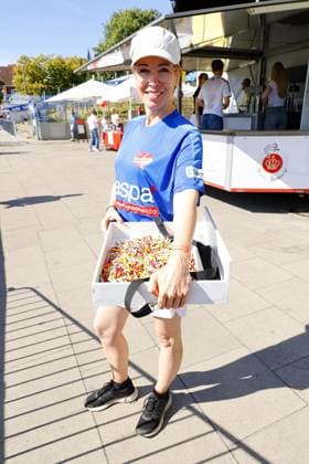 Mareike Fell at the charity football match Kicken mit Herz for the benefit of the childrens heart ward of the University Hospital Eppendorf UKE on 7 09 2025 in Hamburg Kicken mit Herz 2025 charity event in Hamburg