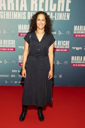 abb Damineh Hojat as guest on the red teppioch at the premiere of the movie Maria Reiche The Secret of the Nazca Lines at Delphi Filmpalast on 07 09 2025 in Berlin Berlin Germany