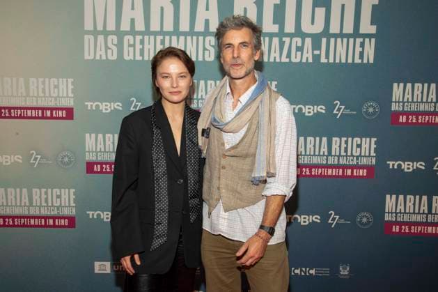 abb Damien Dorsaz actress and Devrim Lingnau director as guests on the red carpet at the premiere of the movie Maria Reiche Das Geheimnis der Nazca Linien at Delphi Filmpalast on 07 09 2025 in Berlin Berlin Germany