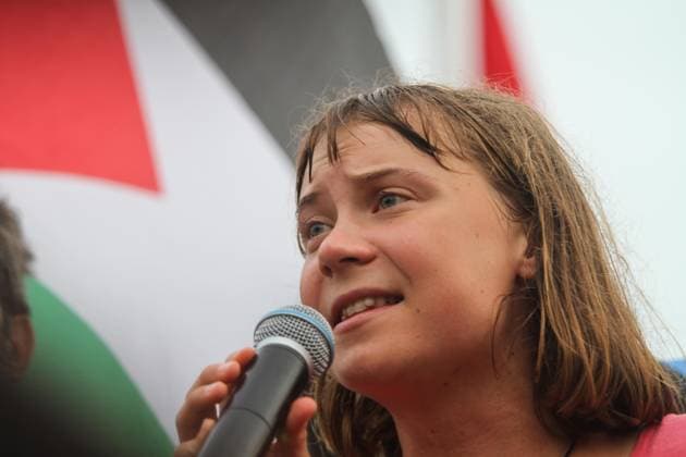 News Themen der Woche KW36 September 7, 2025, Tunis, Tunis, Tunisia: Greta Thunberg speaks at Sidi Bou Said Port in support of the Global Sumud Flotilla on 07 September 2025, an international civilian aid fleet including activists, artists, politicians, doctors, and journalists of more than 44 countries, set sail from Tunis, Tunisia, bound for Gaza on September 10, 2025. In solidarity with Palestine and to break Israel s blockade, the Global Sumud Flotilla will set sail from the Port of Tunis as from Italy, Greece, and Spain into the Mediterranean Sea. Tunis Tunisia - ZUMAm342 20250907_zsp_m342_029 Copyright: xHasanxMradx