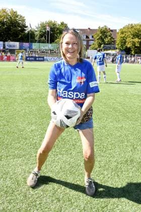 Nova Meierhenrich at Kicken mit Herz at STADION HOHELUFT in Hamburg on 07 09 2025