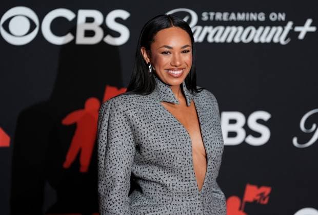 Jazmyn Smith arrives on the red carpet at the 2025 MTV Video Music Awards VMA s at the UBS Arena in Elmont, New York on Sunday, September 07, 2025.  MTV20250907119 AngelinaxKatsanis