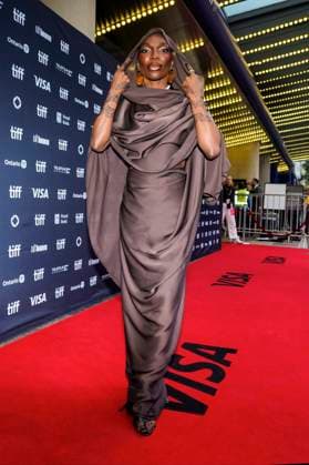 September 7, 2025, Toronto, On, CAN: Michaela Coel arrives on the red carpet to promote the film The Christophers at the Toronto International Film Festival in Toronto on Sunday September 7, 2025, Toronto CAN  - ZUMAc35_ 20250907_zaf_c35_118 Copyright: xChrisxYoungx