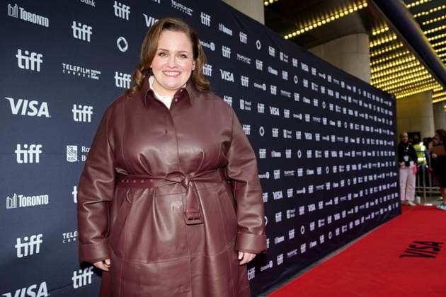 September 7, 2025, Toronto, On, CAN: Jessica Gunning arrives on the red carpet to promote the film The Christophers at the Toronto International Film Festival in Toronto on Sunday September 7, 2025, Toronto CAN  - ZUMAc35_ 20250907_zaf_c35_120 Copyright: xChrisxYoungx