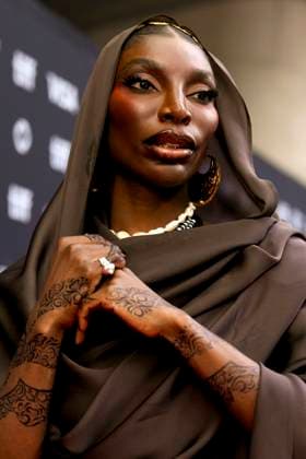 September 7, 2025, Toronto, On, CAN: Michaela Coel arrives on the red carpet to promote the film The Christophers at the Toronto International Film Festival in Toronto on Sunday September 7, 2025. Toronto CAN  - ZUMAc35_ 20250907_zaf_c35_125 Copyright: xChrisxYoungx