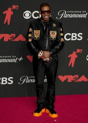 Busta Rhymes arrives on the red carpet at the 2025 MTV Video Music Awards VMA s at the UBS Arena in Elmont, New York on Sunday, September 07, 2025.  MTV20250907164 AngelinaxKatsanis