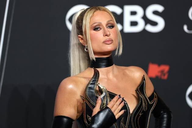 American model Paris Hilton poses during the red carpet at the red carpet at the MTV Video Music Awards (VMAs) in New York, United States, 07 September 2025. Red carpet at the MTV Video Music Awards !ACHTUNG: NUR REDAKTIONELLE NUTZUNG!  Copyright: xOctavioxGuzmánx AME7266 20250908-55017856725_1