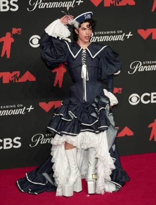 Conan Gray arrives on the red carpet at the 2025 MTV Video Music Awards VMA s at the UBS Arena in Elmont, New York on Sunday, September 07, 2025.  MTV20250907174 AngelinaxKatsanis