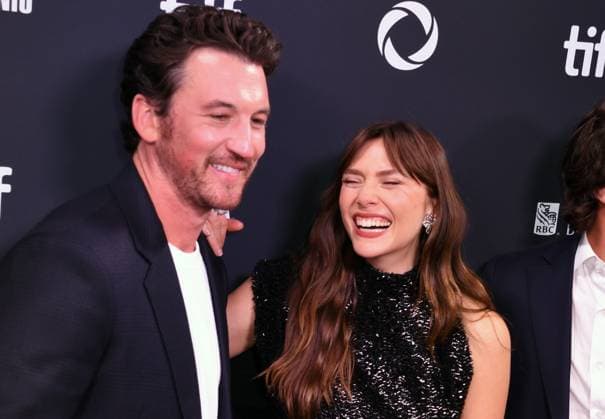TORONTO, CA - SEPTEMBER 7: Miles Teller and Elizabeth Olsen at the 50th Toronto International Film Festival world premiere of Eternity on September 7, 2025 at Roy Thomson Hall in Toronto, Canada. Copyright: xMediaPunchx