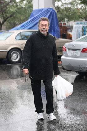 Tim Curry out shopping at Bristol Farm Foods wearing an oversized black jumper and white trainers Los Angeles, California - 23.01.12 YNF WENN.com 3696798.jpg