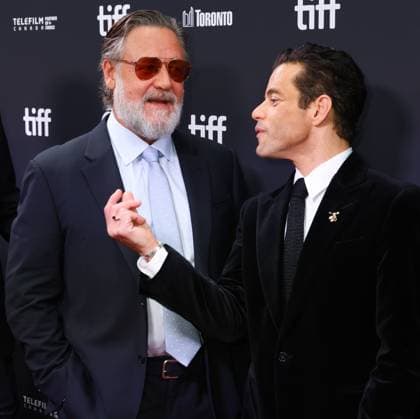 50eme Festival du Film de Toronto September 7, 2025 50th Toronto International Film Festival Red carpet of the film Nuremberg Russell Crowe and Rami Malek 448426 2025 09 07 Toronto Canada  Copyright: xIsabellexVautierx xStarfacex STAR_448426_127