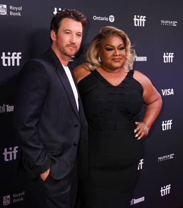 50eme Festival du Film de Toronto September 7, 2025 50th Toronto International Film Festival Red carpet of the film Eternity Miles Teller and Da Vine Joy Randolph 448426 2025 09 07 Toronto Canada  Copyright: xIsabellexVautierx xStarfacex STAR_448426_242