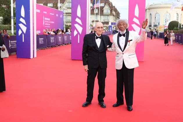 Les Vétérans Wally King et Arlester Brown Tapis rouge pour la projection du film Le son des souvenirs lors du 51éme Festival du Cinema Américain de Deauville le 7 Septembre 2025 Denis Guignebourg Bestimage Red carpet for the screening of the film The Sound of Memories during the 51st Deauville American Film Festival on September 7, 2025 Deauville France  Copyright: xDenisxGuignebourgx xBestimagexDenisxGuignebourgx xBestimagex