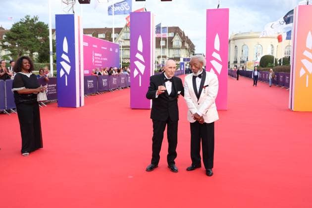 Les Vétérans Wally King et Arlester Brown Tapis rouge pour la projection du film Le son des souvenirs lors du 51éme Festival du Cinema Américain de Deauville le 7 Septembre 2025 Denis Guignebourg Bestimage Red carpet for the screening of the film The Sound of Memories during the 51st Deauville American Film Festival on September 7, 2025 Deauville France  Copyright: xDenisxGuignebourgx xBestimagexDenisxGuignebourgx xBestimagex