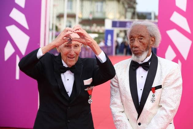 Bilder des Jahres 2025, Entertainment 09 September Entertainment Themen der Woche KW36 Entertainment Bilder des Tages Les Vétérans Wally King et Arlester Brown Tapis rouge pour la projection du film Le son des souvenirs lors du 51éme Festival du Cinema Américain de Deauville le 7 Septembre 2025 Denis Guignebourg Bestimage Red carpet for the screening of the film The Sound of Memories during the 51st Deauville American Film Festival on September 7, 2025 Deauville France  Copyright: xDenisxGuignebourgx xBestimagexDenisxGuignebourgx xBestimagex