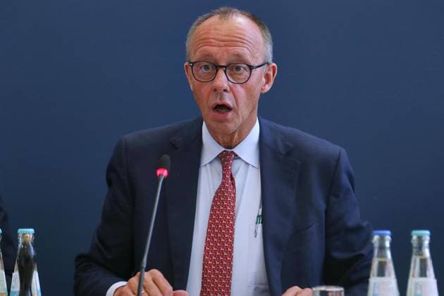Berlin, Deutschland, 08.09.2025: Konrad-Adenauer-Haus: CDU-Bundesvorstandssitzung: Bundeskanzler Friedrich Merz (CDU) *** Berlin, Germany, 08 09 2025 Konrad Adenauer Haus CDU Federal Executive Committee Meeting Federal Chancellor Friedrich Merz CDU Copyright: xdtsxNachrichtenagenturx dts_80269