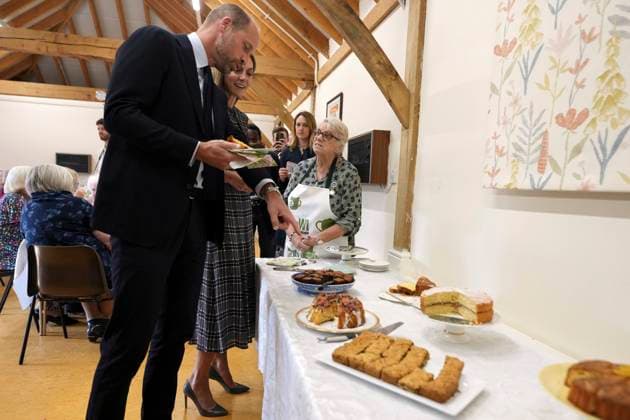 . 08 09 2025. Sunningdale, United Kingdom. Prince William and Kate Middleton, the Prince an Princess of Wales, during a visit at the National Federation of Women s Institute (WI) in Sunningdale, United Kingdom, to commemorate the three-year anniversary of the death of Queen Elizabeth II . Picture i-Images Pool  xPoolx xi-Imagesx IIM-26206-0015