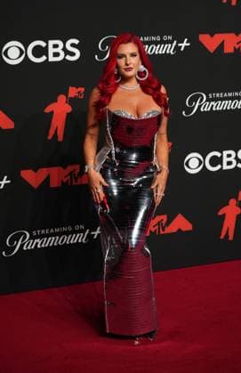 September 7, 2025, New York, New York, USA: JUSTINA VALENTINE attends the MTV Video Music Awards 2025,.The UBS Arena,.Elmont, New York.September 7, 2025. New York USA - ZUMAms4_ 20250907_faf_ms4_068 Copyright: xSoniaxMoskowitzxGordonx