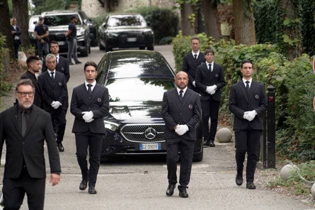 Bilder des Jahres 2025, Entertainment 09 September Rivalta, Giorgio Armani s Funeral, Private at the Church of San Martino  Copyright: xEmanuelexdexCarlix xipa-agency.netx xEmanuelexdexCarlix IPA_Agency_IPA64502879