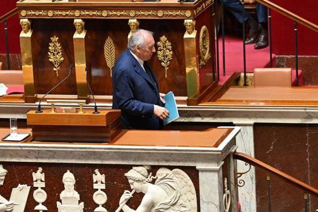 French government faces a vote of confidence in the National Assembly PARIS, FRANCE - SEPTEMBER 8: French Prime Minister Francois Bayrou leaves after he delivered his statement during an extraordinary parliamentary session ahead of a confidence vote on the government s austerity budget, at the French National Assembly in Paris, France on September 8, 2025. Mustafa Yalcin Anadolu Paris France. Editorial use only. Please get in touch for any other usage.  Copyright: x2025xAnadoluxMustafaxYalcinx