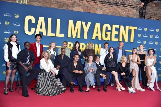 German premiere of CALL MY AGENT GroupPicture u q with Lucas Gregorowicz, Karin Hanczewski, Michael KLammer Konstatin Koepp , Gabriele Scharnitzky, Dana Herfurth, Benny O Arthur, Janina Elkin, Taynara Silva Wolf, Iris Berben, Moritz Bleibtreu, Veronika Fe Photopress Mueller