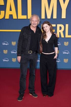 Leander Haussmann and his daughter Kunigunde Haussmann at the Call my Agent Berlin series premiere Disney on 8 09 2025 in Berlin Call My Agent Berlin series premiere in Berlin