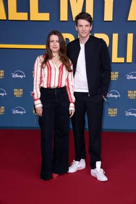 Alice Dwyer and Sabin Tambrea at the Call my Agent Berlin series premiere Disney on 8 09 2025 in Berlin Call My Agent Berlin series premiere in Berlin