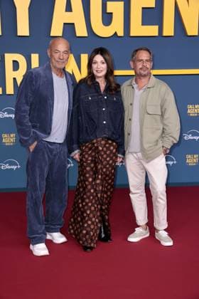 Heiner Lauterbach, Iris Berben and Moritz Bleibtreu at the Call my Agent Berlin series premiere Disney on 8 09 2025 in Berlin Call My Agent Berlin series premiere in Berlin