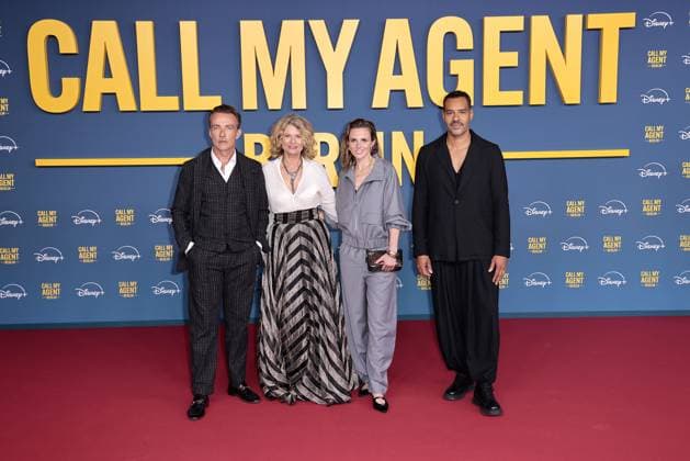 Lucas Gregorowicz, Gabrielle Scharnitzky, Karin Hanczewski and Michael Klammer at the Call my Agent Berlin series premiere Disney on 8 09 2025 in Berlin Call My Agent Berlin series premiere in Berlin