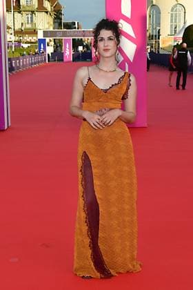 51st Deauville American film festival, jour 3 Alex Sarrigeorgiou poses as she arrives for the movie In Transit during the 51st edition of the Deauville American film festival, in Deauville, northwestern France, on September 8, 2025.  Copyright: xJeanxCharlesx
