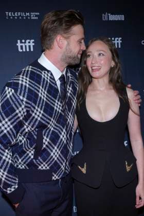 September 8, 2025, Toronto, On, CAN: Leo Woodall and Havana Rose Liu arrive on the red carpet to promote the film Tuner at the Toronto International Film Festival, in Toronto, on Monday, Sept. 8, 2025. Toronto CAN  - ZUMAc35_ 20250908_zaf_c35_078 Copyright: xChrisxYoungx