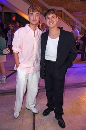 Jonas Wuttke, Loris Zimmerli at the German premiere of the Disney Original series CALL MY AGENT BERLIN at the Colosseum cinema in Berlin on 08 09 2025