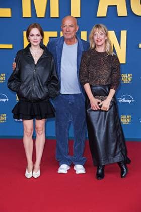 Emilia Schüle, Heiner Lauterbach, Heike Makatsch at the German premiere of the Disney Original series CALL MY AGENT BERLIN at the Colosseum cinema in Berlin on 08 09 2025