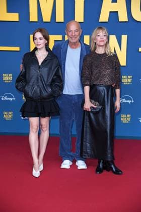 Emilia Schüle, Heiner Lauterbach, Heike Makatsch at the German premiere of the Disney Original series CALL MY AGENT BERLIN at the Colosseum cinema in Berlin on 08 09 2025
