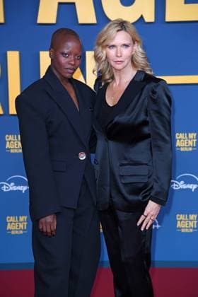 Florence Kasumba, Veronica Ferres at the German premiere of the Disney Original series CALL MY AGENT BERLIN at the Colosseum cinema in Berlin on 08 09 2025