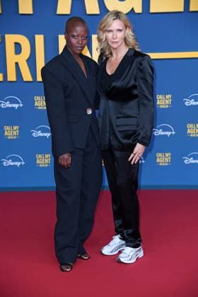 Florence Kasumba, Veronica Ferres at the German premiere of the Disney Original series CALL MY AGENT BERLIN at the Colosseum cinema in Berlin on 08 09 2025