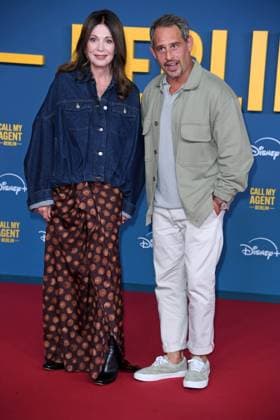 Iris Berben, Moritz Bleibtreu at the German premiere of the Disney Original series CALL MY AGENT BERLIN at the Colosseum cinema in Berlin on 08 09 2025