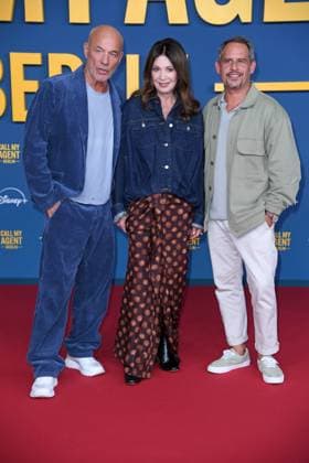 Heiner Lauterbach, Iris Berben, Moritz Bleibtreu at the German premiere of the Disney Original series CALL MY AGENT BERLIN at the Colosseum cinema in Berlin on 08 09 2025