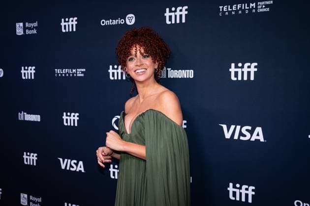 September 8, 2025, Toronto, On, Canada: Erin Kellyman walks the red carpet at the premiere of Eleanor the Great at the Toronto International Film Festival, in Toronto, Monday, Sept. 8, 2025. Toronto Canada  - ZUMAc35_ 20250908_zaf_c35_117 Copyright: xArlynxMcadoreyx