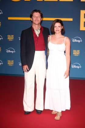 Jennifer Ulrich with guest at the premiere of the Disney series Call My Agent Berlin at Colosseum Kino Berlin, 08 09 2025 Foto:xD.xHerrickx xFuturexImagex agent_5941