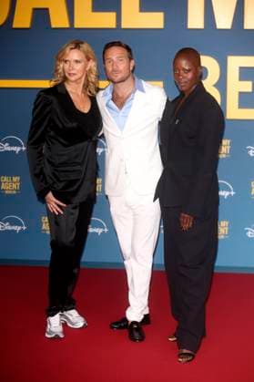 Veronica Ferres, Frederick Lau and Florence Kasumba at the premiere of the Disney series Call My Agent Berlin at Colosseum Kino Berlin, 08 09 2025 Foto:xD.xHerrickx xFuturexImagex agent_6013