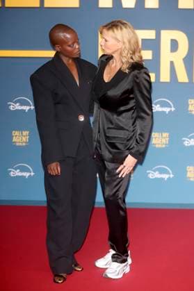 Florence Kasumba and Veronica Ferres at the premiere of the Disney series Call My Agent Berlin at the Colosseum Cinema Berlin, 08 09 2025 Foto:xD.xHerrickx xFuturexImagex agent_6020