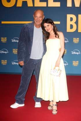 Heiner Lauterbach with his wife Viktoria Lauterbach at the premiere of the Disney series Call My Agent Berlin at the Colosseum Cinema Berlin, 08 09 2025 Foto:xD.xHerrickx xFuturexImagex agent_6034