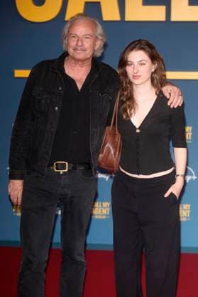 Leander Haußmann with daughter Kunigunde Haußmann at the premiere of the Disney series Call My Agent Berlin at the Colosseum Cinema Berlin, 08 09 2025 Foto:xD.xHerrickx xFuturexImagex agent_6037
