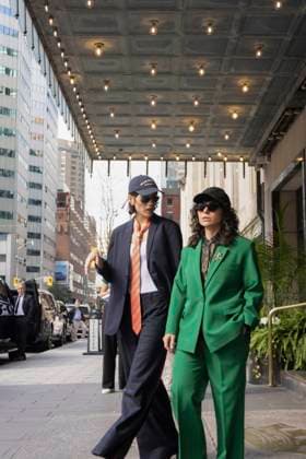 Fereshteh Hosseini and Farnoosh Samadi Farnoosh Samadi and Fereshteh Hosseini attend the premiere of Between Dreams and Hope during the 50th Toronto International Film Festival in Toronto on September 06, 2025. This exclusive photo was taken as a street photography session in downtown Toronto. Toronto Ontario Canada Copyright: xPouriaxAfkhamix