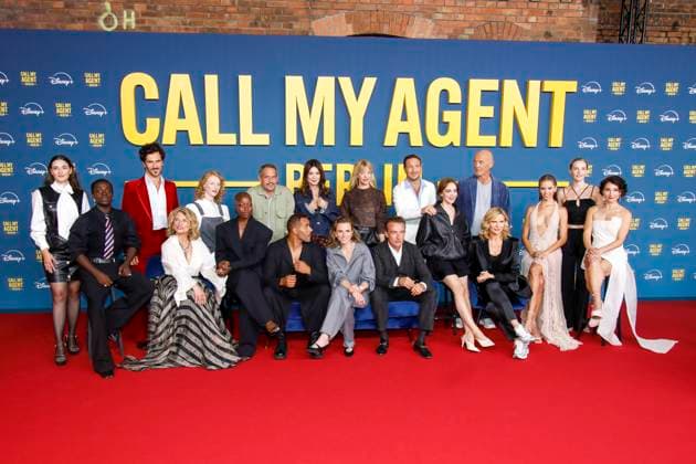World premiere of Call My Agent Berlin in Berlin Berlin, 8 9 2025 GroupPicture with Lucas Gregorowicz, Karin Hanczewski, Michael KLammer Konstatin Koepp , Gabriele Scharnitzky, Dana Herfurth, Benny O Arthur, Janina Elkin, Taynara Silva Wolf, Iris Berben, Moritz Bleibtreu, Veronika Ferres, Floren Copyright: xMatthiasxGränzdörferx