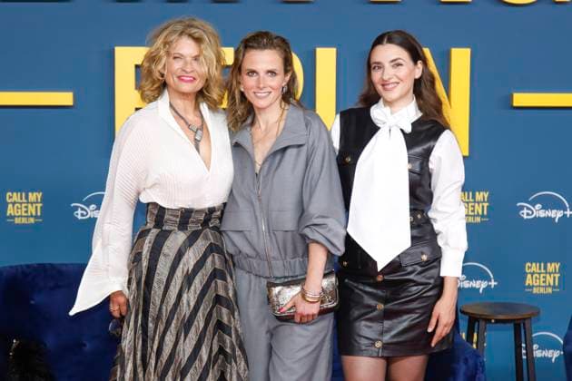 World premiere of Call My Agent Berlin in Berlin Berlin, 8 9 2025 Gabrielle Scharnitzky, Karin Hanczewski and Janina Elkin at the world premiere of Call My Agent Berlin in Berlin Berlin Copyright: xMatthiasxGränzdörferx